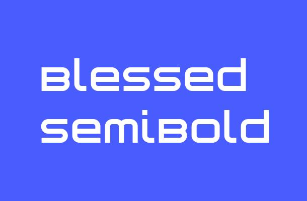 Blessed SemiBold Font