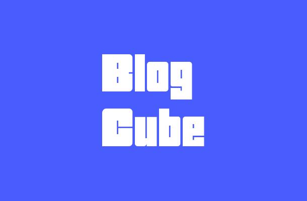 Blog Cube Font