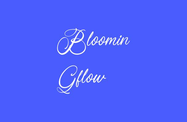 Bloomin Gflow Font