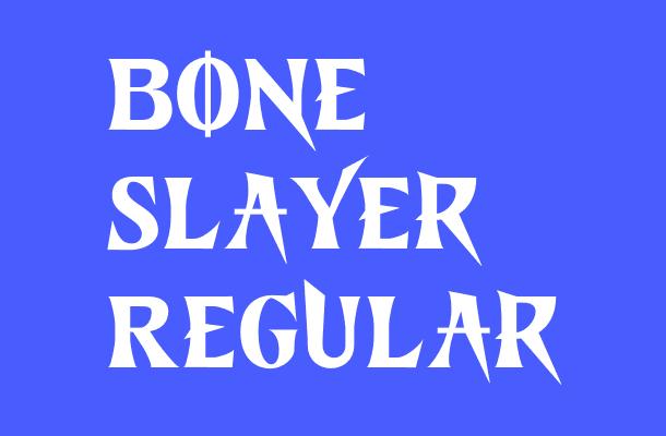 Bone Slayer Regular Font