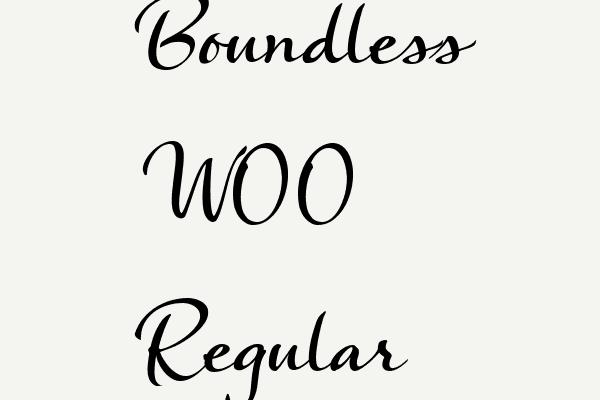 Boundless W00 Regular Font