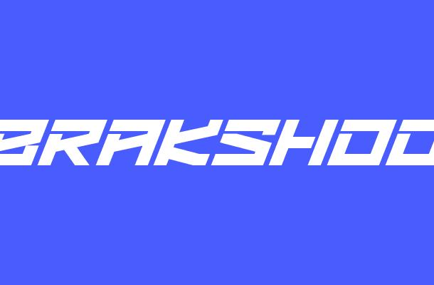 Brakshoo Font