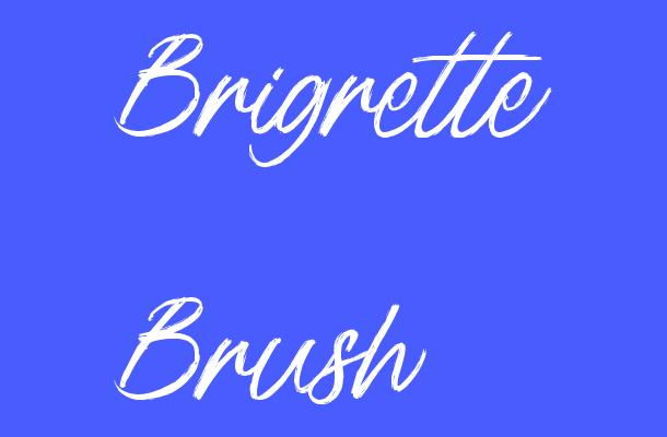 Brigrette Brush Font