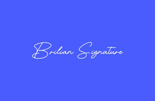 Brilian Signature Font