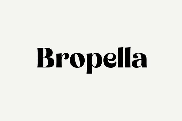 Bropella Font