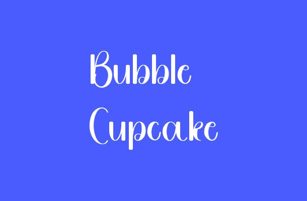 Bubble Cupcake Font