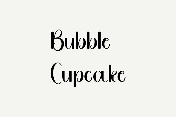 Bubble Cupcake Font