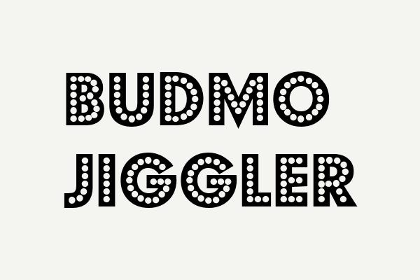 Budmo Jiggler Font