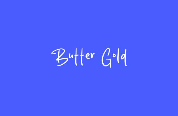 Butter Gold Font