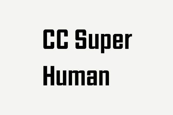 CC Super Human Font
