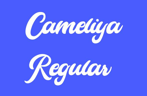 Cameliya Regular Font