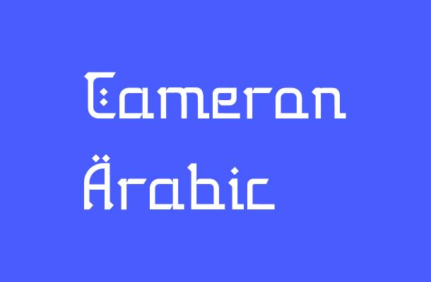Cameron Arabic Font