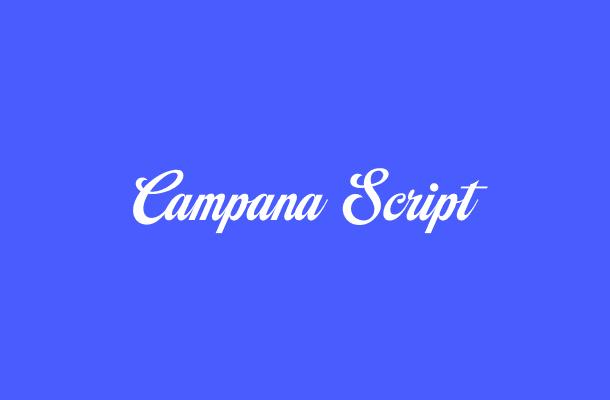 Campana Script Font