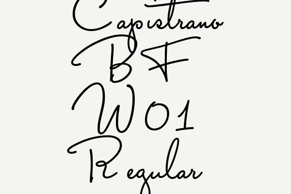 Capistrano BF W01 Regular Font