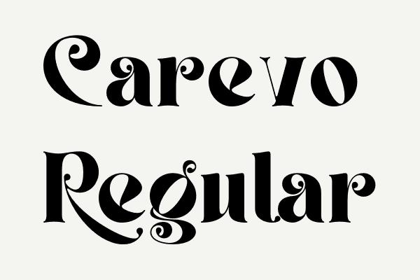Carevo Regular Font