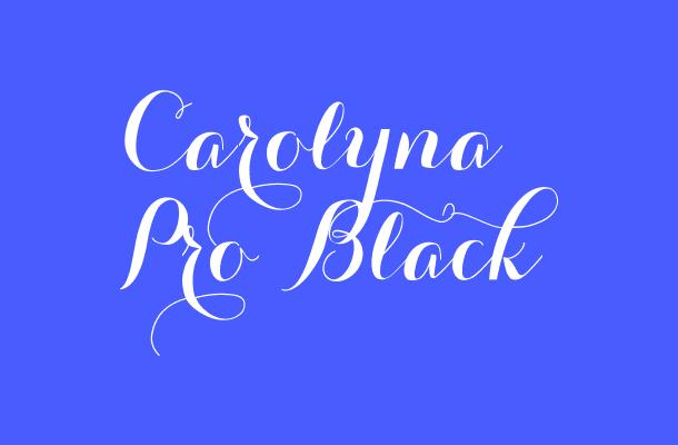 Carolyna Pro Black Font