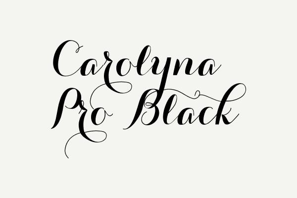 Carolyna Pro Black Font