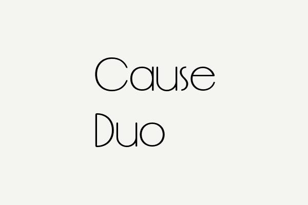 Cause Duo Font