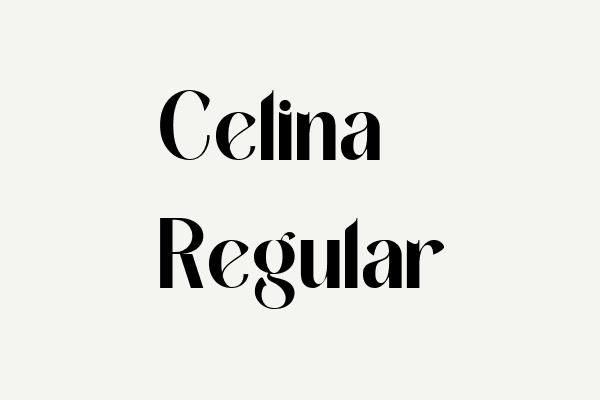 Celina Regular Font