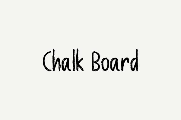 Chalk Board Font