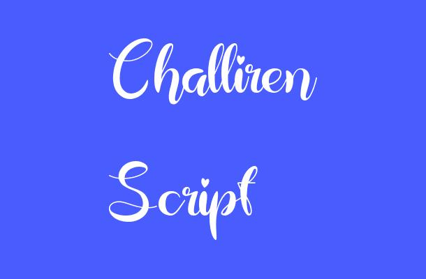 Challiren Script Font