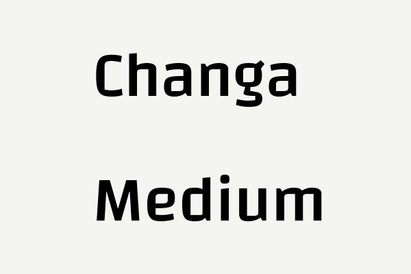 Changa Medium Font