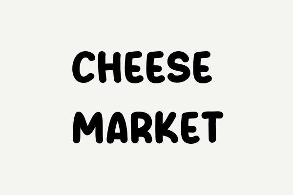 Cheese Market Font Font