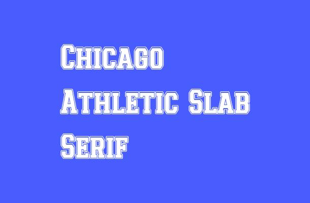 Chicago Athletic Slab Serif Font