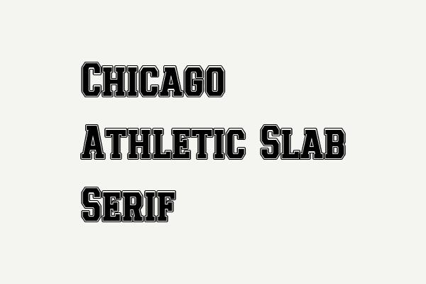 Chicago Athletic Slab Serif Font