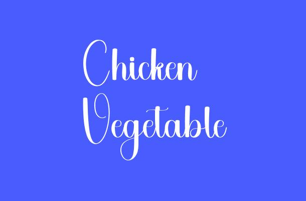 Chicken Vegetable Font