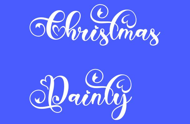 Christmas Dainty Font