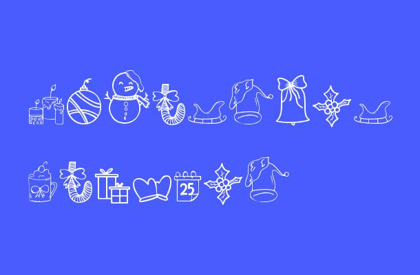 Christmas Dingbat Font