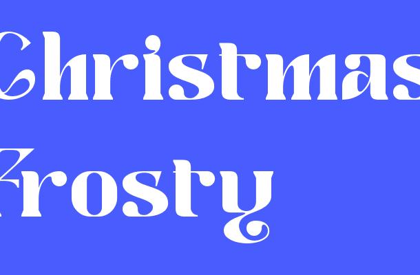 Christmas Frosty Font