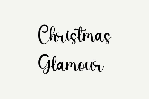 Christmas Glamour Font