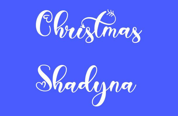 Christmas Shadyna Font