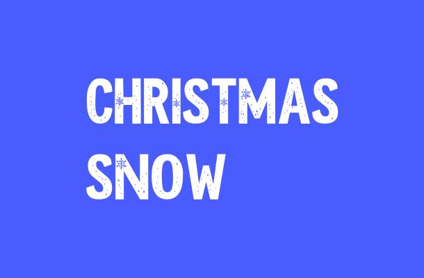 Christmas Snow Font