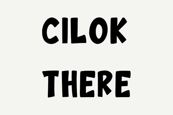 Cilok There Font Font