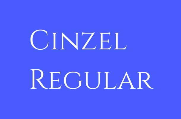 Cinzel-Regular Font