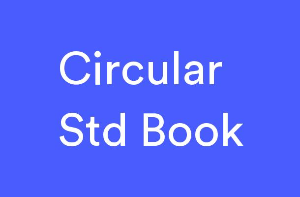 Circular Std Book Font Font