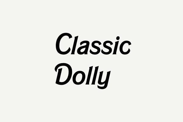 Classic Dolly Font