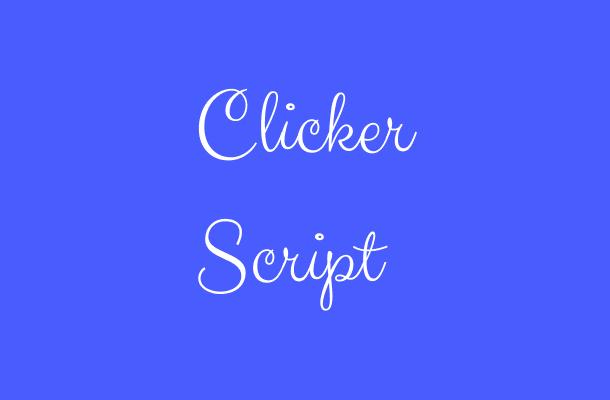 Clicker Script Font