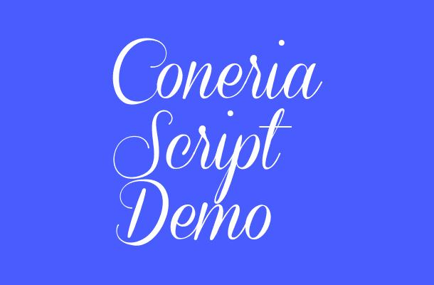 Coneria Script Demo Font