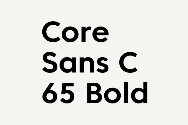 Core Sans C 65 Bold Font