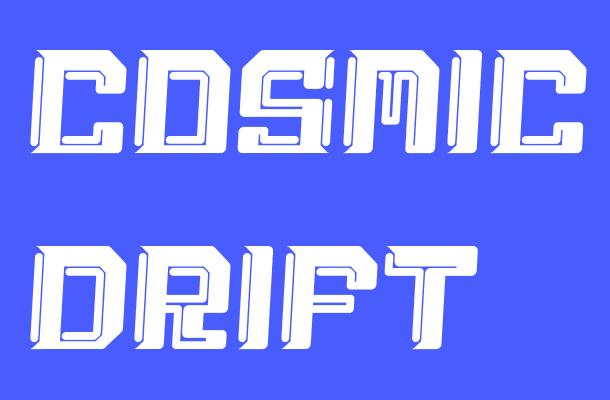 Cosmic Drift Font