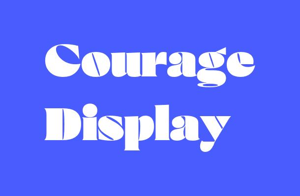 Courage Display Font