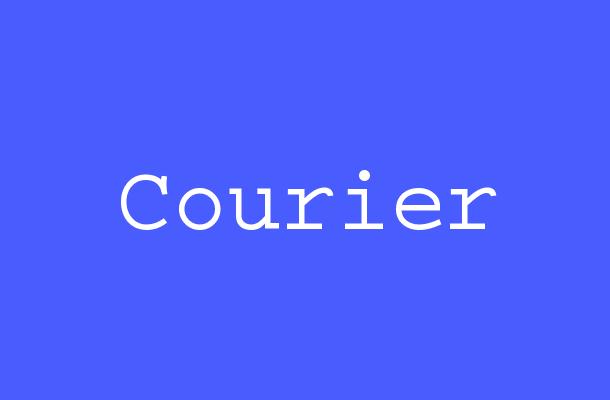 Courier Font