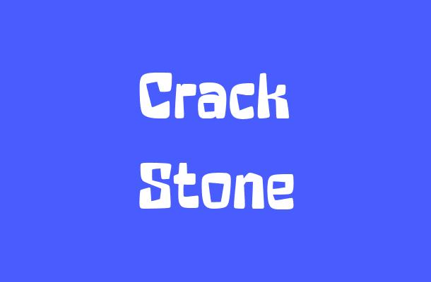 Crack Stone Font
