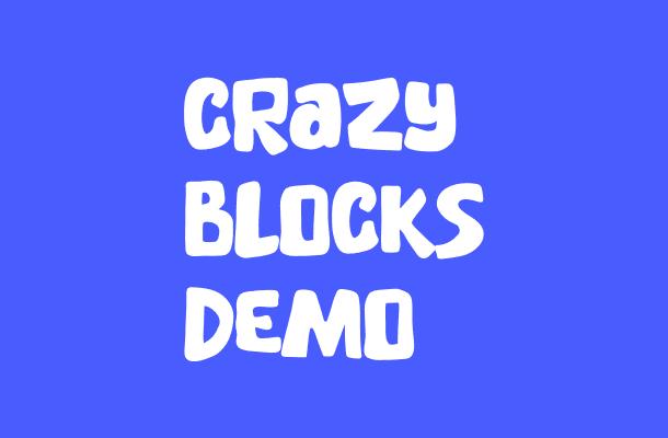 Crazy Blocks DEMO Font