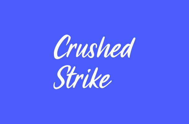 Crushed Strike Font