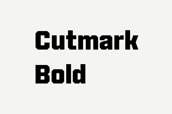 Cutmark Bold Font